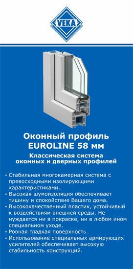 ОкнаВека-пвв EUROLINE 58